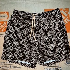 Brown swim trunks